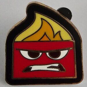 DISNEY Pin Trading ~ Inside Out/Anger Face ~ Booster Pin ~ 2015 ~ 02